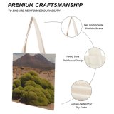 yanfind Great Martin Canvas Tote Bag Double Field Grassland Outdoors Plant Mound Ground white-style1 38×41cm
