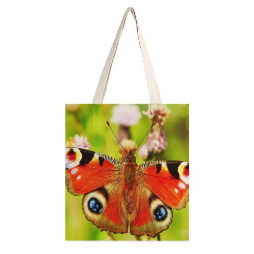 yanfind Great Martin Canvas Tote Bag Double Butterfly Insect Invertebrate Bee Honey Photo Plant Creative Commons white-style1 38×41cm