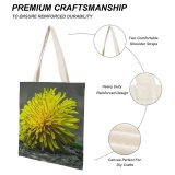 yanfind Great Martin Canvas Tote Bag Double Flower Plant Dandelion Spring Beauty Bloom Close white-style1 38×41cm