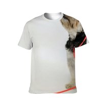 yanfind Adult Full Print T-shirts (men And Women) Alone Calm Clever Comfort Cute Doctor Dog Fluff Friendly Fur Hat