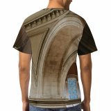 yanfind Adult Full Print T-shirts (men And Women) Aged Arch Arched Architecture Archway Attract Building Ceiling Classic Column Construction Corridor