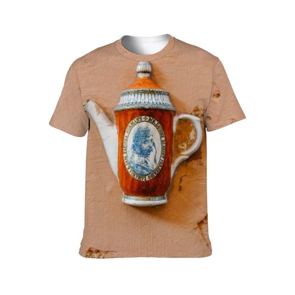 yanfind Adult Full Print T-shirts (men And Women) Abstract Aged Art Cement Ceramic Classic Clay Concrete Crack Creative Crockery Decor