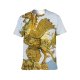 yanfind Adult Full Print T-shirts (men And Women) Ancient Art Decoration Design Gold Monument Myth Mythical Creature Sculpture Statue