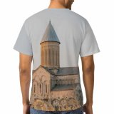 yanfind Adult Full Print T-shirts (men And Women) Agriculture Ancient Authentic Belief Building Catholic Cereal Church Construction Countryside Cultivate