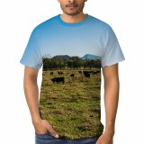 yanfind Adult Full Print T-shirts (men And Women) Agriculture Beef Calm Cattle Country Countryside Cow Creature Domesticated Ecosystem Farm Farmland