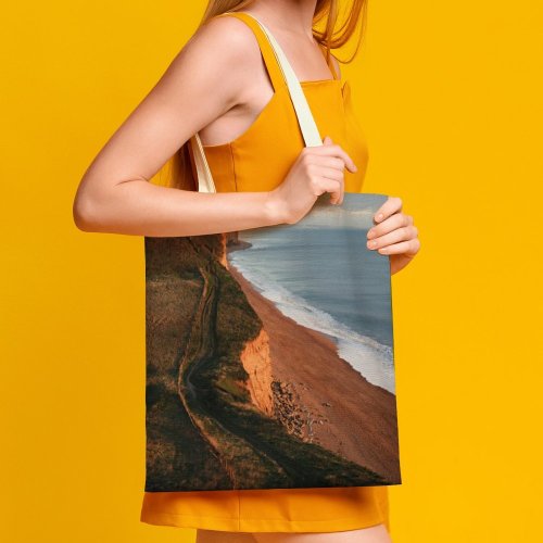 yanfind Great Martin Canvas Tote Bag Double Cliff Outdoors Promontory West Bay Uk Scenery Landscape Slope Creative Commons white-style1 38×41cm