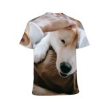 yanfind Adult Full Print T-shirts (men And Women) Adorable Affection Akita Anonymous Beg Friend Care Caress Casual