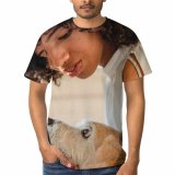 yanfind Adult Full Print T-shirts (men And Women) Adorable Affection Afro Attentive Blurred Bonding Caress Charming Chordate Comfort Curly