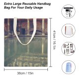 yanfind Great Martin Canvas Tote Bag Double Building Outdoors Roman Baths Grey Column Pillar Architecture Bath England Mitch Hodge white-style1 38×41cm