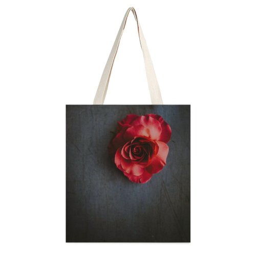 yanfind Great Martin Canvas Tote Bag Double Plant Rose Flower Petal Creative Commons white-style1 38×41cm