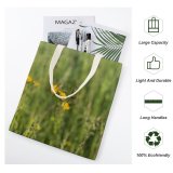 yanfind Great Martin Canvas Tote Bag Double Field Grassland Outdoors Grass Plant Countryside Farm Rural Meadow Bee Honey Insect white-style1 38×41cm