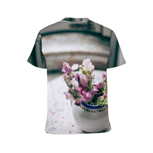 yanfind Adult Full Print T-shirts (men And Women) Aged Aroma Arrangement Beauty Bloom Blurred Botany Bouquet Ceramic Delicate Flora