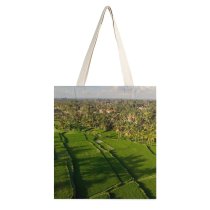 yanfind Great Martin Canvas Tote Bag Double Field Grassland Outdoors Countryside Paddy Landscape Agriculture Plant Vegetation Scenery Land South white-style1 38×41cm