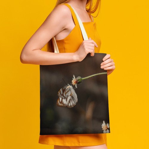 yanfind Great Martin Canvas Tote Bag Double Dhaka Bangladesh Insect Invertebrate Petal Plant Butterfly Flower Beautiful Landscape Photo white-style1 38×41cm