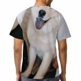 yanfind Adult Full Print T-shirts (men And Women) Akita Inu Anonymous Apartment Beard Casual Content Daytime Dog Ethnic
