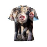 yanfind Adult Full Print T-shirts (men And Women) Agriculture Portrait Barn Little Hay