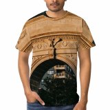 yanfind Adult Full Print T-shirts (men And Women) Aged America Arched Architecture Building City Cityscape Construction Daytime Detail District