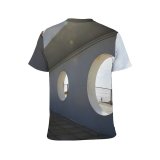 yanfind Adult Full Print T-shirts (men And Women) Aged Architecture Beam Calm City Construction Contemporary Curb Daylight Daytime Design
