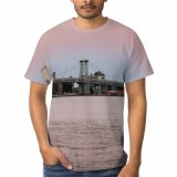 yanfind Adult Full Print T-shirts (men And Women) America Architecture Attract Building Calm City Cityscape Cloudless Colorful Construction Design