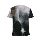 yanfind Adult Full Print T-shirts (men And Women) Adventure Altitude Amazing Breathtaking Canyon Cascade Cliff Cloud Coniferous Creek Dramatic Evergreen