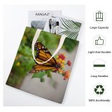 yanfind Great Martin Canvas Tote Bag Double Butterfly Insect Invertebrate Monarch Auckland Zealand Bee Honey Flower Creative Commons white-style1 38×41cm