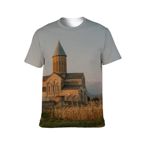 yanfind Adult Full Print T-shirts (men And Women) Ancient Attract Belief Believe Sky Building Castle Catholic Church Classic Construction Countryside