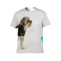 yanfind Adult Full Print T-shirts (men And Women) Adorable Attentive Balloon Calm Creature Curious Cute Decorate Dog Fauna Festive