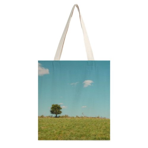 yanfind Great Martin Canvas Tote Bag Double Field Grassland Outdoors Grass Countryside Texas Landscape Tree Rural Plant Pasture Savanna white-style1 38×41cm