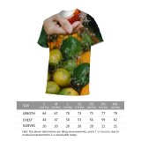 yanfind Adult Full Print T-shirts (men And Women) Anonymous Basin Blurred Citrus Crop Delicious Female Foliage From