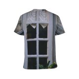yanfind Adult Full Print T-shirts (men And Women) Accommodation Apartment Building Classic Construction Cottage Curtain Daylight Decor Decoration Dwell