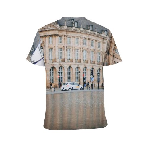 yanfind Adult Full Print T-shirts (men And Women) Accommodation Aged Ancient Apartment Architecture Building Castle City Cloudless Condominium Construction