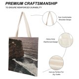 yanfind Great Martin Canvas Tote Bag Double Cliff Outdoors Ocean Bali Sea Promontory Sunset Oceanview Tropical Saturated white-style1 38×41cm