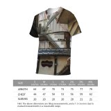 yanfind Adult Full Print T-shirts (men And Women) Aged Architecture Building City Complex Construction Daytime District Dry Dwell Exterior Facade