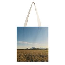 yanfind Great Martin Canvas Tote Bag Double Field Grassland Outdoors Countryside Farm Rural Meadow Plant Land Grass Pasture Vegetation white-style1 38×41cm