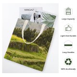 yanfind Great Martin Canvas Tote Bag Double Field Grassland Outdoors Scenery Plant Perú Tree Countryside Grass Farm Meadow Rural white-style1 38×41cm