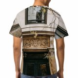 yanfind Adult Full Print T-shirts (men And Women) Accommodation Aged Apartment Architecture Building City Column Condominium Construction Daylight