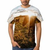 yanfind Adult Full Print T-shirts (men And Women) Adolescent Agriculture Anonymous Backlit Cattle Cow Dawn Dog Equine Evening Faceless Farm