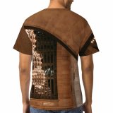 yanfind Adult Full Print T-shirts (men And Women) America Arch Arched Architecture Attract Brick Building Chandelier Classic Corridor Decor
