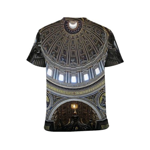 yanfind Adult Full Print T-shirts (men And Women) Ancient Arch Architecture Basilica Building Cathedral Ceiling Church Dome Historical Interior Religion