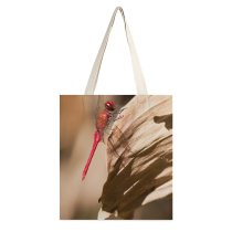 yanfind Great Martin Canvas Tote Bag Double Insect Invertebrate Anisoptera Macro Rock Stone Bug Fly white-style1 38×41cm