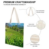 yanfind Great Martin Canvas Tote Bag Double Field Grassland Outdoors Countryside Plant Vegetation Paddy Jar Summer Rural Land Pottery white-style1 38×41cm
