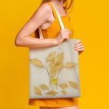 yanfind Great Martin Canvas Tote Bag Double Face Art Leaf Plant Flora Dry Leaves Photo Portrait Origami Creative Commons white-style1 38×41cm