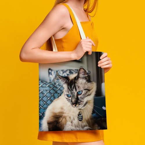 yanfind Great Martin Canvas Tote Bag Double Cat Pet Furniture Manx Home Decor Couch D Siamese MacBook Explore white-style1 38×41cm