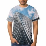 yanfind Adult Full Print T-shirts (men And Women) Accommodation Apartment Architecture Area Sky Building City Cloudy Commerce Construction Contemporary Daylight