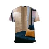 yanfind Adult Full Print T-shirts (men And Women) Acoustic Apartment Carpet Comfort Contemporary Couch Cozy Creative Cushion Decor Decorate Decoration