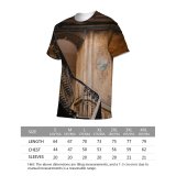 yanfind Adult Full Print T-shirts (men And Women) Aged Art Beam Building Ceiling Classic Construction Corridor Curve Decor Decoration Decorative