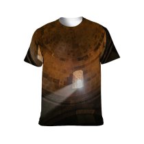 yanfind Adult Full Print T-shirts (men And Women) Aged Ancient Architecture Art Attract Authentic Belief Believe Building Cathedral Catholic Ceiling