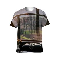 yanfind Adult Full Print T-shirts (men And Women) Alcohol Alcoholic Armchair Beverage Bottle Comfort Cottage Countryside Cozy Creative Daylight Decor
