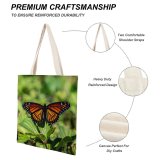 yanfind Great Martin Canvas Tote Bag Double Butterfly Insect Invertebrate Monarch Mermaid Pei Bee Honey Summer Wildlife Love white-style1 38×41cm
