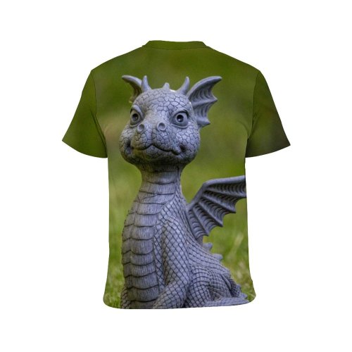 yanfind Adult Full Print T-shirts (men And Women) Adorable Blurred Cute Depth Field Grass Monument Sculpture Shallow Focus